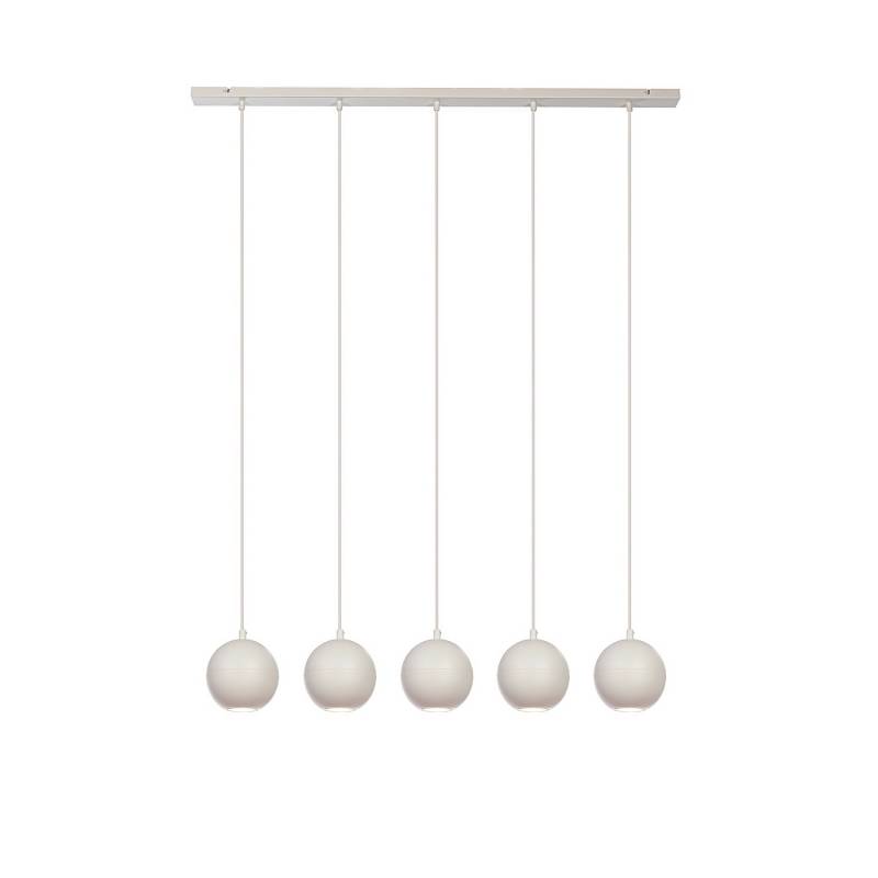 B-Ware Helam Midway Hängeleuchte Pendelleuchte Lampe 5 Flammig Länglich Sandfarben Spot von Helam