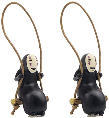 Anime Auto Ornaments Niedlicher No Face Mann Auto Anh?nger Auto R¨¹ckspiegel Anh?nger Auto Dekoration Ornament Zubeh?r Bestes Geschenk f¨¹r Freund Mann (2) von Helay