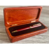 Graviertes Holz Stift Set Monogramm Stiftetui Palisander Box Abschlussgeschenk Personalisierte Exekutive Stifte Graviert Monogrammed von Helayse