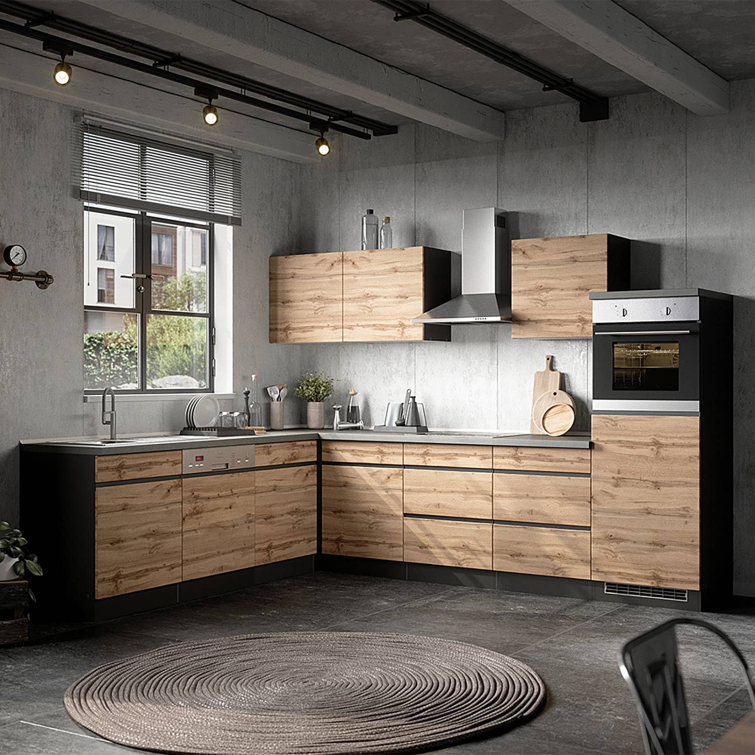 Eck-Küchenzeile Turin Kombi C von Held Möbel