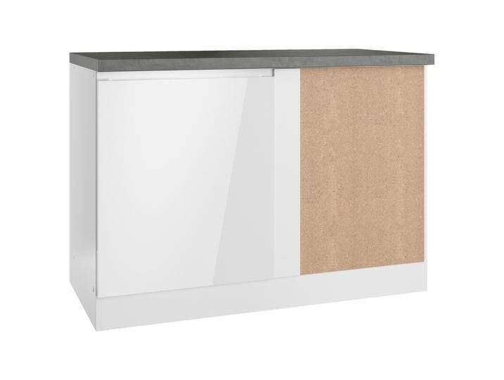 Eckunterschrank Monza ca. 120x86 cm Weiß/Grau Eckunterschrank Monza ca. 120x86 cm Weiß/Grau von Held-Möbel