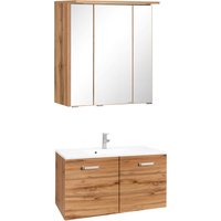 welltime Badmöbel-Set "Ravenna", (2 St.), Breite 80 cm, Bad-Unterschrank mit 2 Türen von Welltime