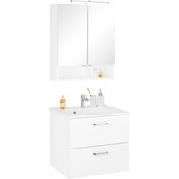 welltime Badmöbel-Set "Ribera", (2 St.), Spiegelschrank Breite 60 cm, Waschtisch von Welltime
