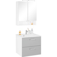 welltime Badmöbel-Set "Ribera", (2 St.), Spiegelschrank Breite 60 cm, Waschtisch von Welltime