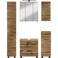 HELD MÖBEL Badmöbel-Set ""Trento", Badezimmer-Set, Hängeschrank, Unterschrank, Hochschrank", (5 St.) von Held Möbel