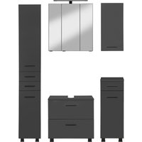 HELD MÖBEL Badmöbel-Set ""Trento", Badezimmer-Set, Hängeschrank, Unterschrank, Hochschrank", (5 St.) von Held Möbel