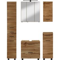 HELD MÖBEL Badmöbel-Set ""Trento", Badezimmer-Set, Hängeschrank, Unterschrank, Hochschrank", (5 St.) von Held Möbel