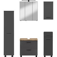 HELD MÖBEL Badmöbel-Set ""Trento", Badezimmer-Set, Hängeschrank, Unterschrank, Midischrank", (5 St.) von Held Möbel