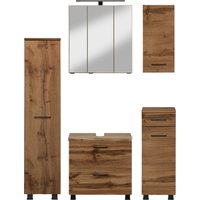 HELD MÖBEL Badmöbel-Set ""Trento", Badezimmer-Set, Hängeschrank, Unterschrank, Midischrank", (5 St.) von Held Möbel