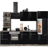 KOCHSTATION Küchenzeile "KS-Brindisi" Breite 270 cm, wahlweise mit E-Geräten, mit MDF-Fronten und Regal von Kochstation