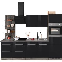 KOCHSTATION Küchenzeile "KS-Brindisi Breite 270 cm" wahlweise mit E-Geräten und Induktion, mit MDF-Fronten und Regal von Kochstation