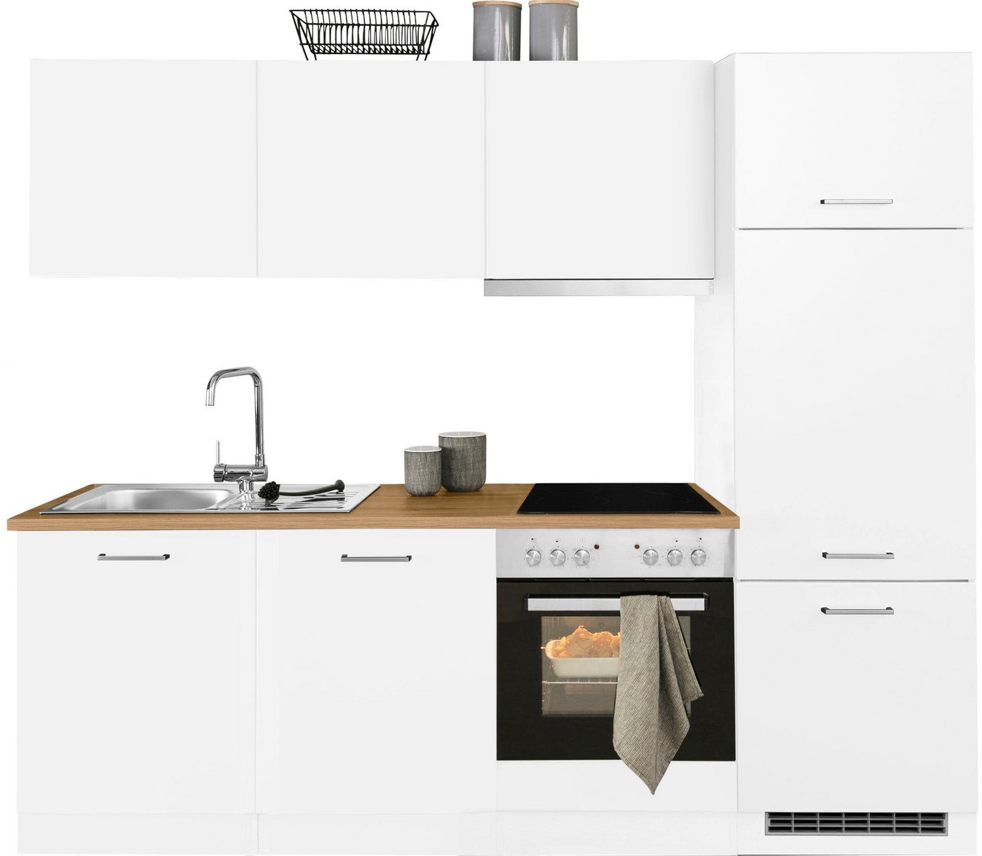 KOCHSTATION Küchenzeile KS-Kehl, mit E-Geräten, Breite 240 cm, inkl. Kühlschrank KOCHSTATION Küchenzeile KS-Kehl, mit E-Geräten, Breite 240 cm, inkl. Kühlschrank von KOCHSTATION