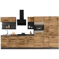 KOCHSTATION Küchenzeile "KS-Tulsa" mit E-Geräten, Breite 360 cm, schwarze Metallgriffe, MDF Fronten KOCHSTATION Küchenzeile "KS-Tulsa" mit E-Geräten, Breite 360 cm, schwarze Metallgriffe, MDF Fronten von Kochstation