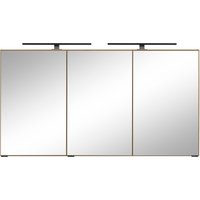 HELD MÖBEL Spiegelschrank ""Trento", Badezimmerschrank, Badmöbel", Breite 120 cm, mit 3D-Effekt, Spiegeltüren, inklusive LED-Beleuchtung von Held Möbel