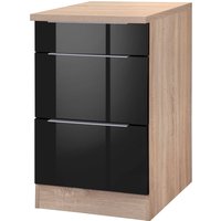 KOCHSTATION Unterschrank "KS-Brindisi", 50 cm breit, inklusive 2 großer Auszüge von Kochstation