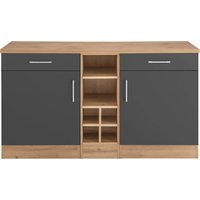 KOCHSTATION Unterschrank "KS-Colmar", 150 cm breit, 2 Schubkästen, 2 Türen, 6 Fächer, für viel Stauraum von Kochstation