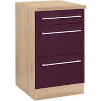KOCHSTATION Unterschrank "KS-Samos", 50 cm breit, mit 2 großen Auszügen von Kochstation
