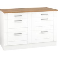 KOCHSTATION Unterschrank "KS-Tinnum", 120 cm breit, Metallgriffe, MDF Fronten, mit 2 Schubkästen von Kochstation