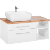 welltime Waschbeckenunterschrank "Davos", Badmöbel, Waschtisch inkl. Waschbecken, Breite 90 cm von Welltime