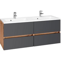 welltime Waschbeckenunterschrank "Lucca" Badmöbel, Waschtisch inkl. Waschbecken, Breite 120 cm von Welltime