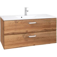 welltime Waschbeckenunterschrank "Ravenna", Badmöbel Waschtisch inkl. Waschbecken, Breite 100 cm, Soft-Close von Welltime