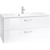 welltime Waschbeckenunterschrank "Ravenna", Badmöbel Waschtisch inkl. Waschbecken, Breite 100 cm, Soft-Close von Welltime