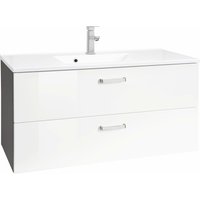 welltime Waschbeckenunterschrank "Ravenna", Badmöbel Waschtisch inkl. Waschbecken, Breite 100 cm, Soft-Close von Welltime