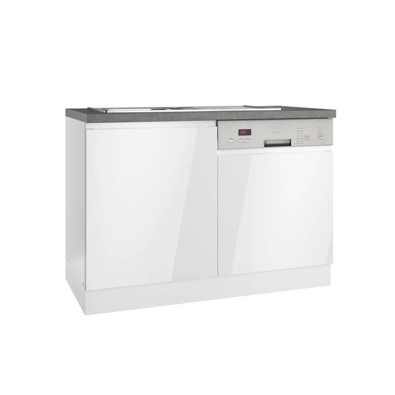Held Küchen Spülenschrank Gera 120 cm Weiß/Beton von Held Möbel