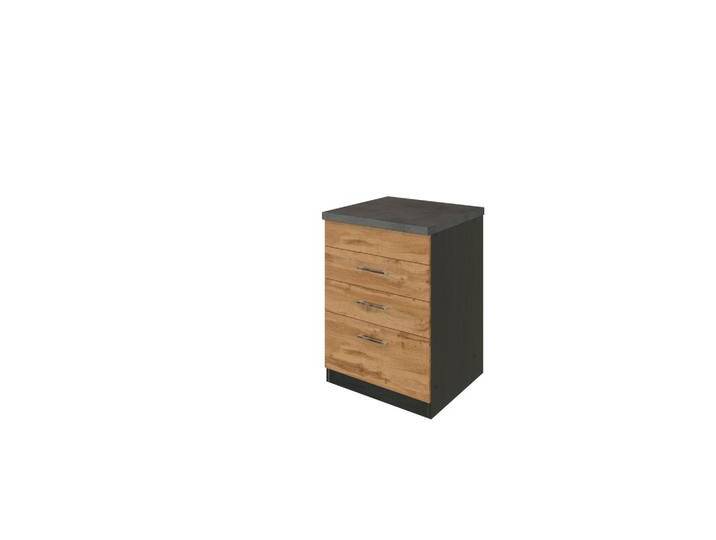 Held Küchenunterschrank ca. 60cm Eiche/Anthrazit von Held-Möbel
