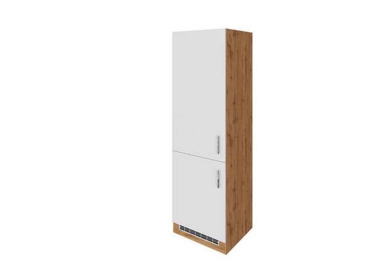 Held Kühlschrank-Umbauschrank Kombi ca. 60 cm Weiß/Eiche von Held-Möbel