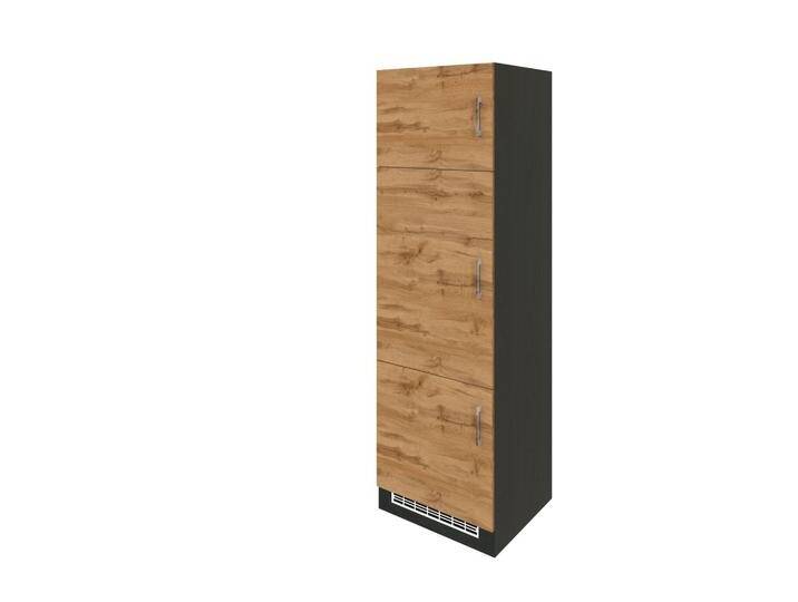 Held Kühlschrank-Umbauschrank ca. 60 cm Eiche/Anthrazit von Held-Möbel