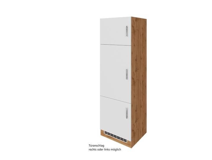 Held Kühlschrank-Umbauschrank ca. 60 cm Weiß/Eiche von Held-Möbel