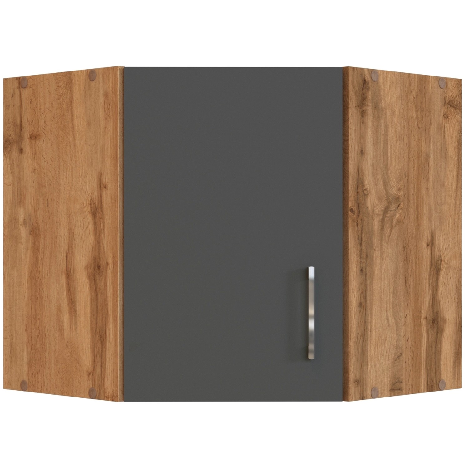 Held Möbel Eckhängeschrank Sorrento BxHxT 60 x 57 x 60 cm Anthrazit-Wotaneiche Held Möbel Eckhängeschrank Sorrento BxHxT 60 x 57 x 60 cm Anthrazit-Wotaneiche von Held Möbel