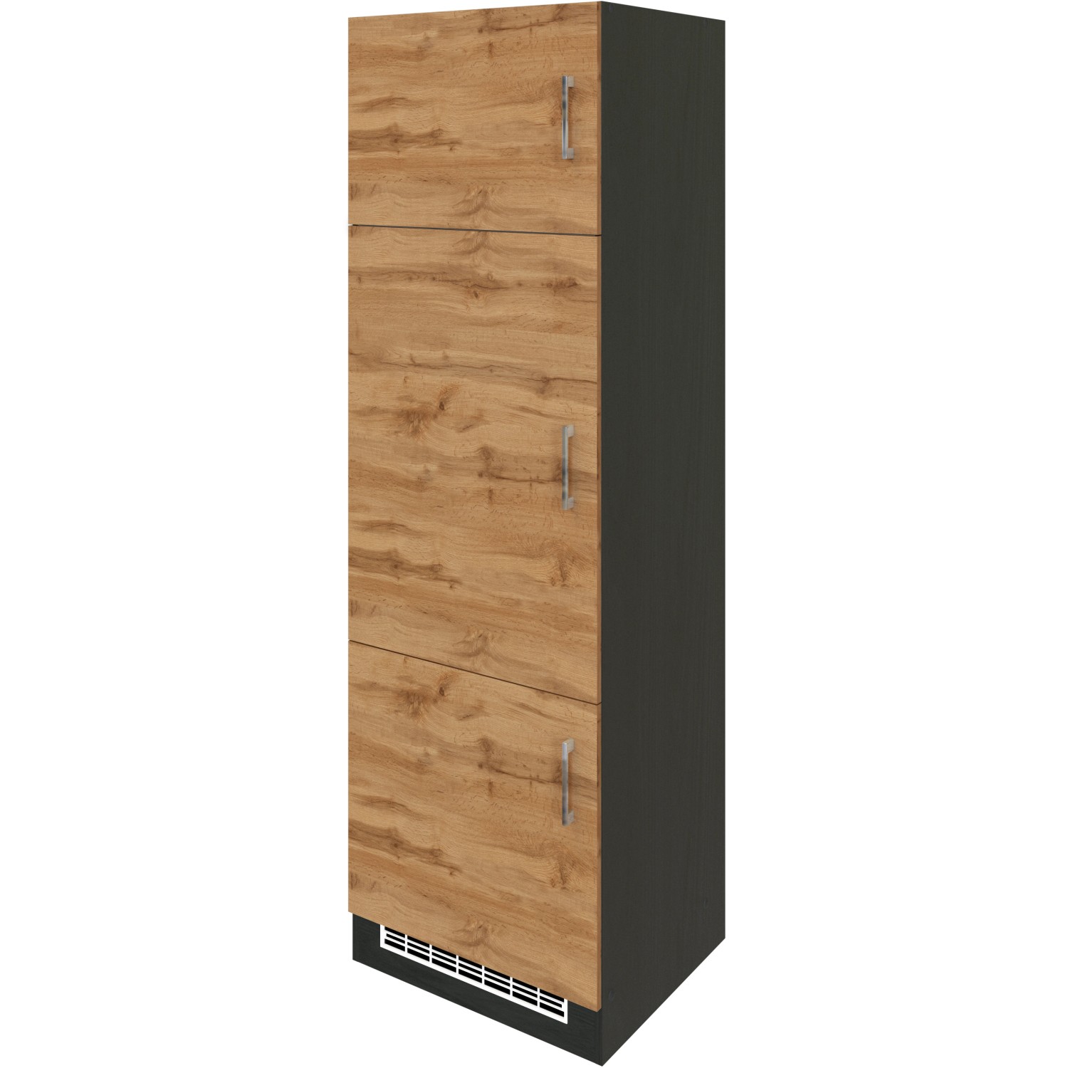 Held Möbel Kühlschrankumbau Sorrento B60x H200x T60 cm Nische Wotaneiche-Grafit von Held Möbel