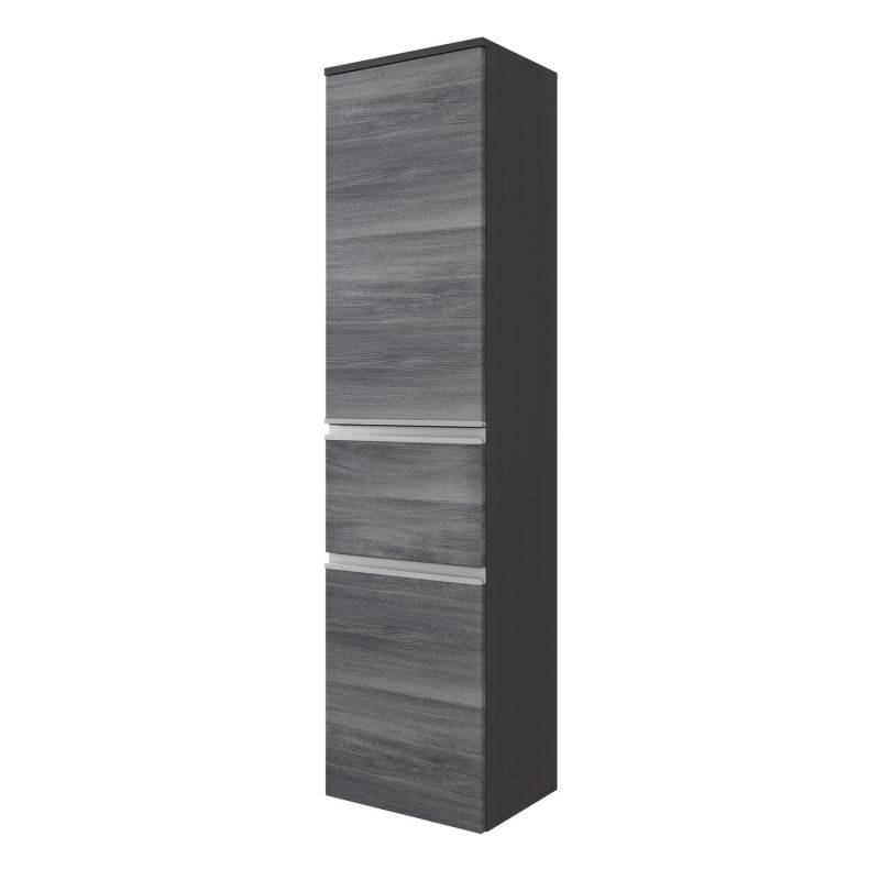 Held Möbel Midischrank Neapel 40 cm Eiche Rauchsilber-Graphitgrau von Held Möbel