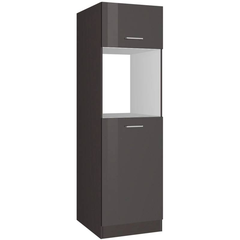 Held Möbel Ofenumbauschrank Mailand 60 cm Hochglanz Graphit/Graphit von Held Möbel
