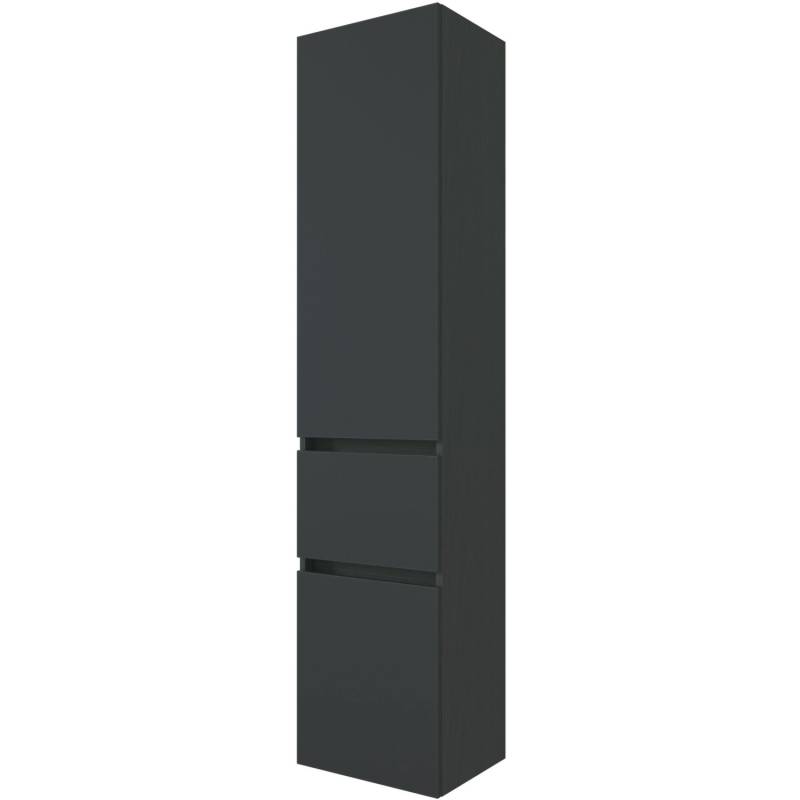 Held Möbel Bad-Hochschrank Verona 40 cm matt Grau-Graphitgrau von Held Möbel