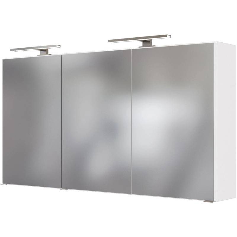 Held Möbel 3D-Spiegelschrank Monza 120 cm Weiß von Held Möbel