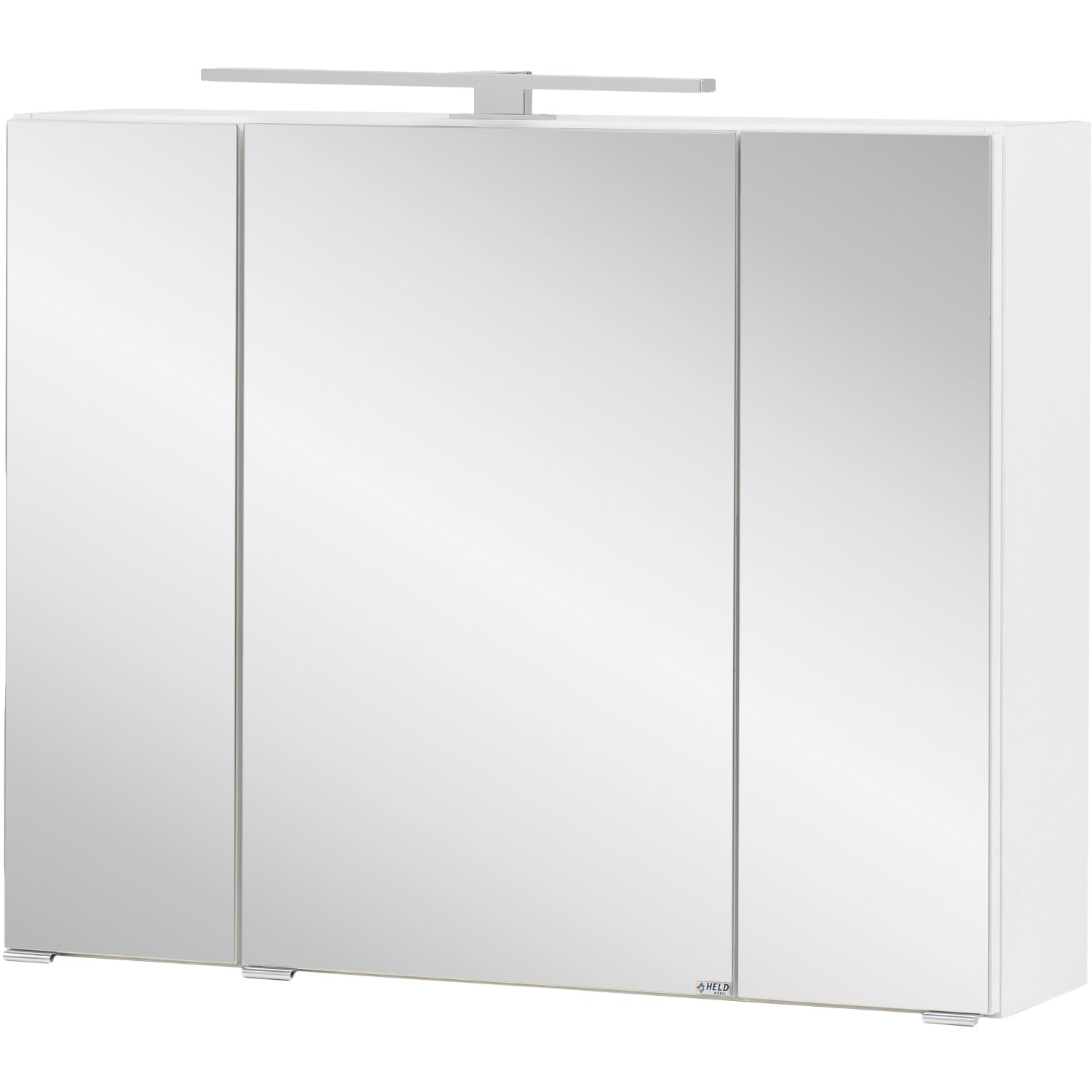 Held Spiegelschrank Salerno Weiß 80 cm mit Softclose Türen von Held Möbel