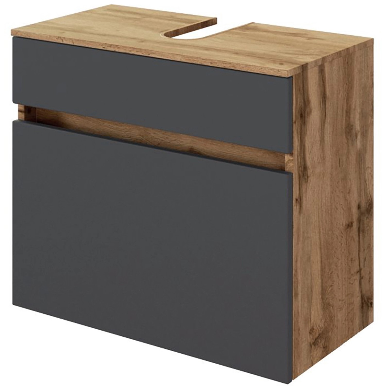 Held Möbel Waschbeckenunterschrank Bari 60 cm matt Grau-Wotaneiche Held Möbel Waschbeckenunterschrank Bari 60 cm matt Grau-Wotaneiche von Held Möbel