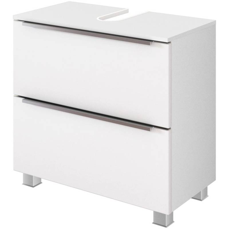 Held Möbel Waschbeckenunterschrank Monza 60 cm matt Weiß-Weiß von Held Möbel