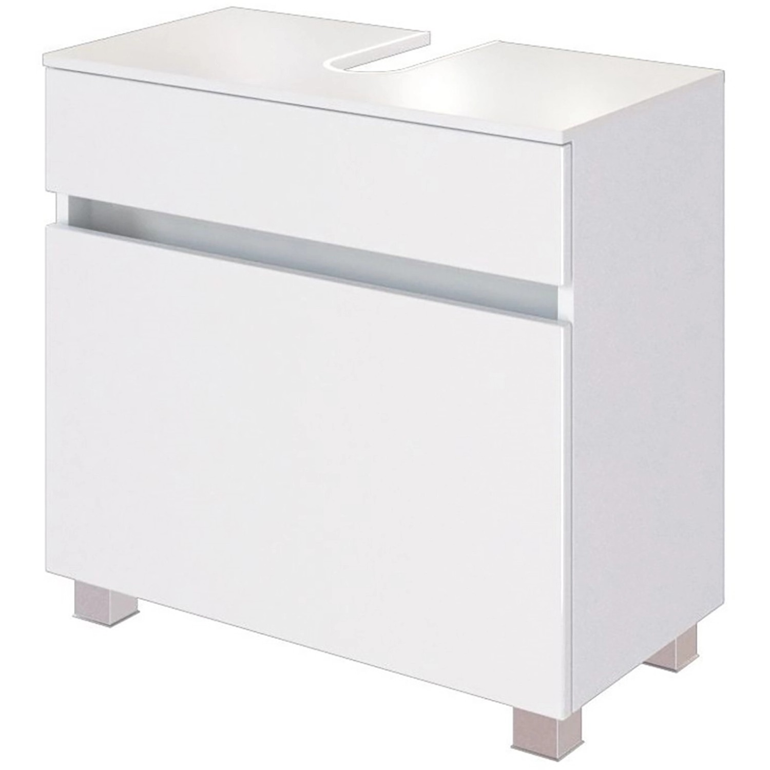 Held Möbel Waschbeckenunterschrank Verona 60 cm matt Weiß-Weiß Held Möbel Waschbeckenunterschrank Verona 60 cm matt Weiß-Weiß von Held Möbel