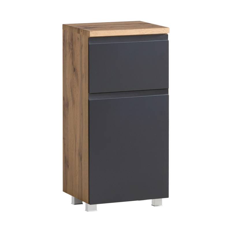 Held Möbel Unterschrank Ancona 40 cm matt Grau-Wotaneiche von Held Möbel