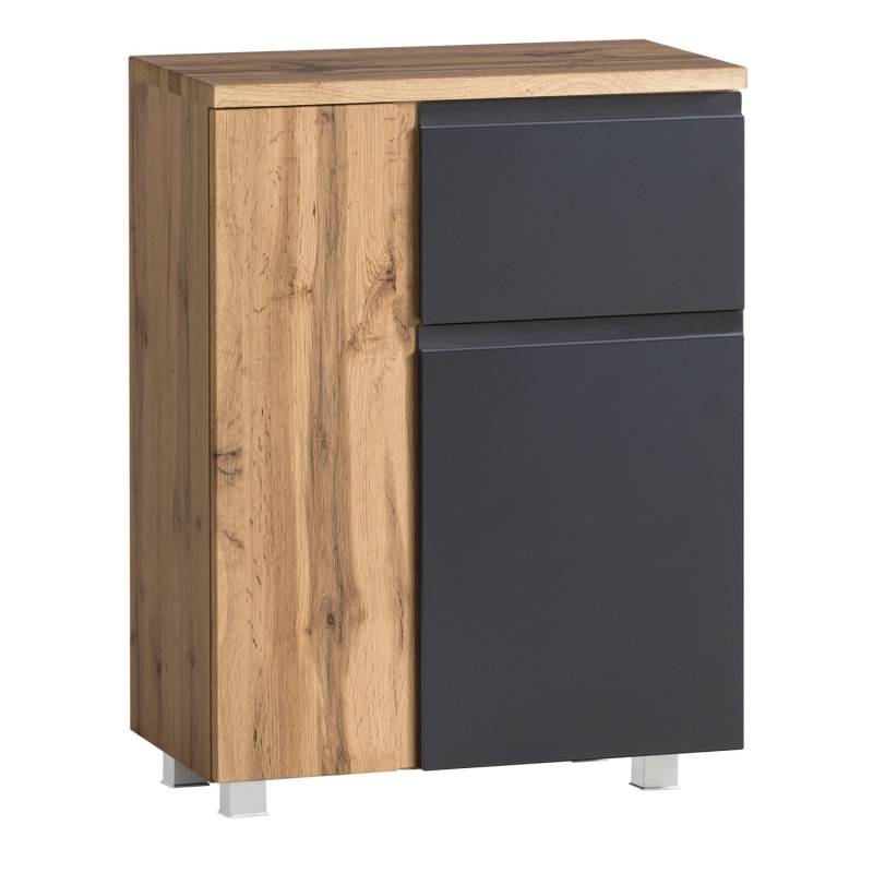Held Möbel Unterschrank Ancona 65 cm matt Grau-Wotaneiche von Held Möbel