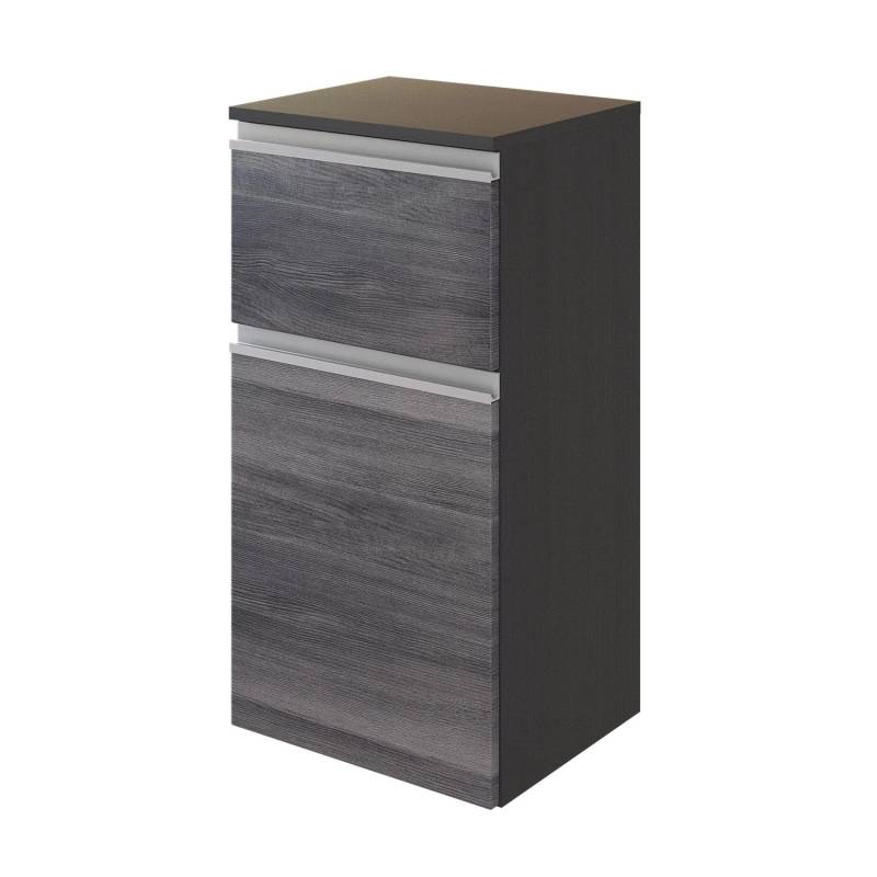 Held Möbel Unterschrank Neapel 40 cm Eiche Rauchsilber-Graphitgrau von Held Möbel
