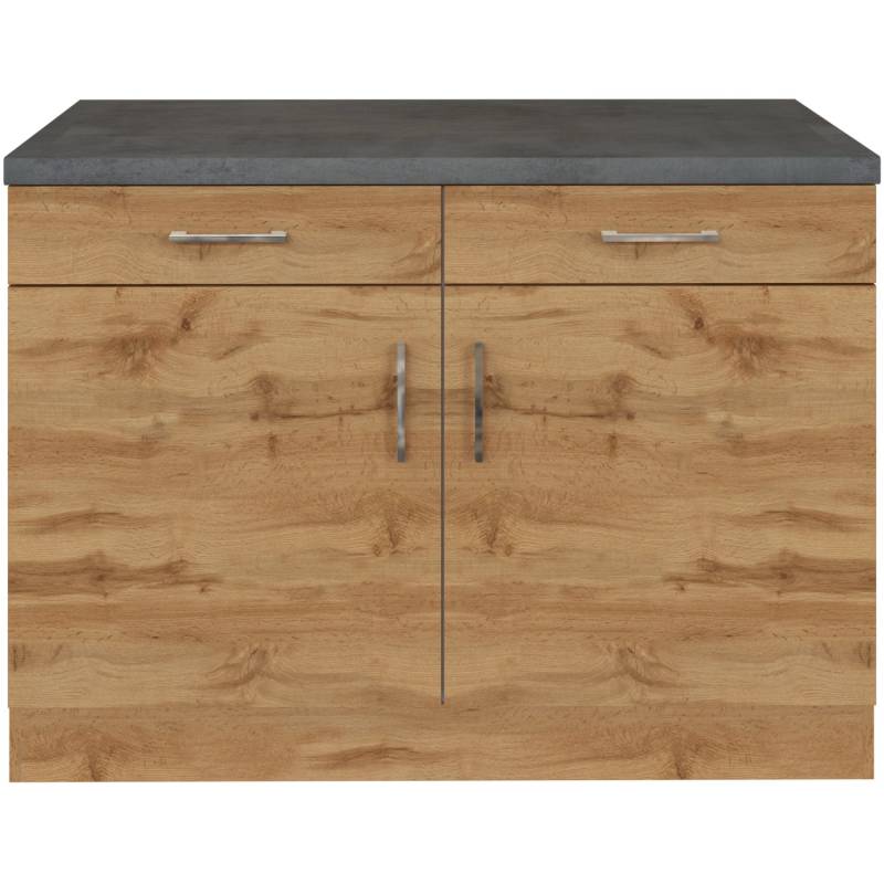 Held Möbel Unterschrank Sorrento 100x85x60 cm 2 Tür. 2 Schubk. + Boden Wotan. von Held Möbel