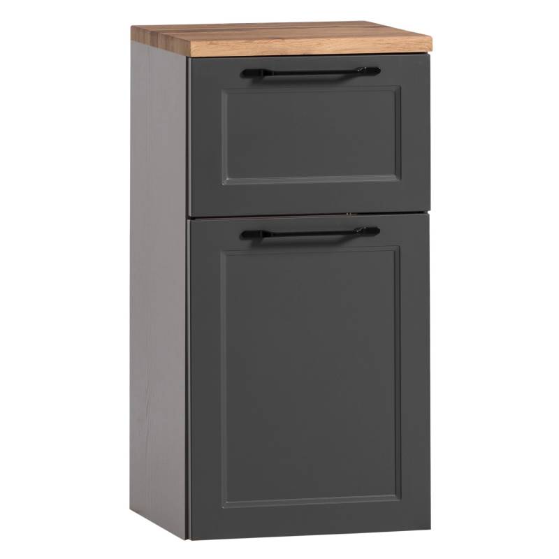 Held Möbel Unterschrankschrank Padua 40 cm matt Grau-Graphitgrau von Held Möbel
