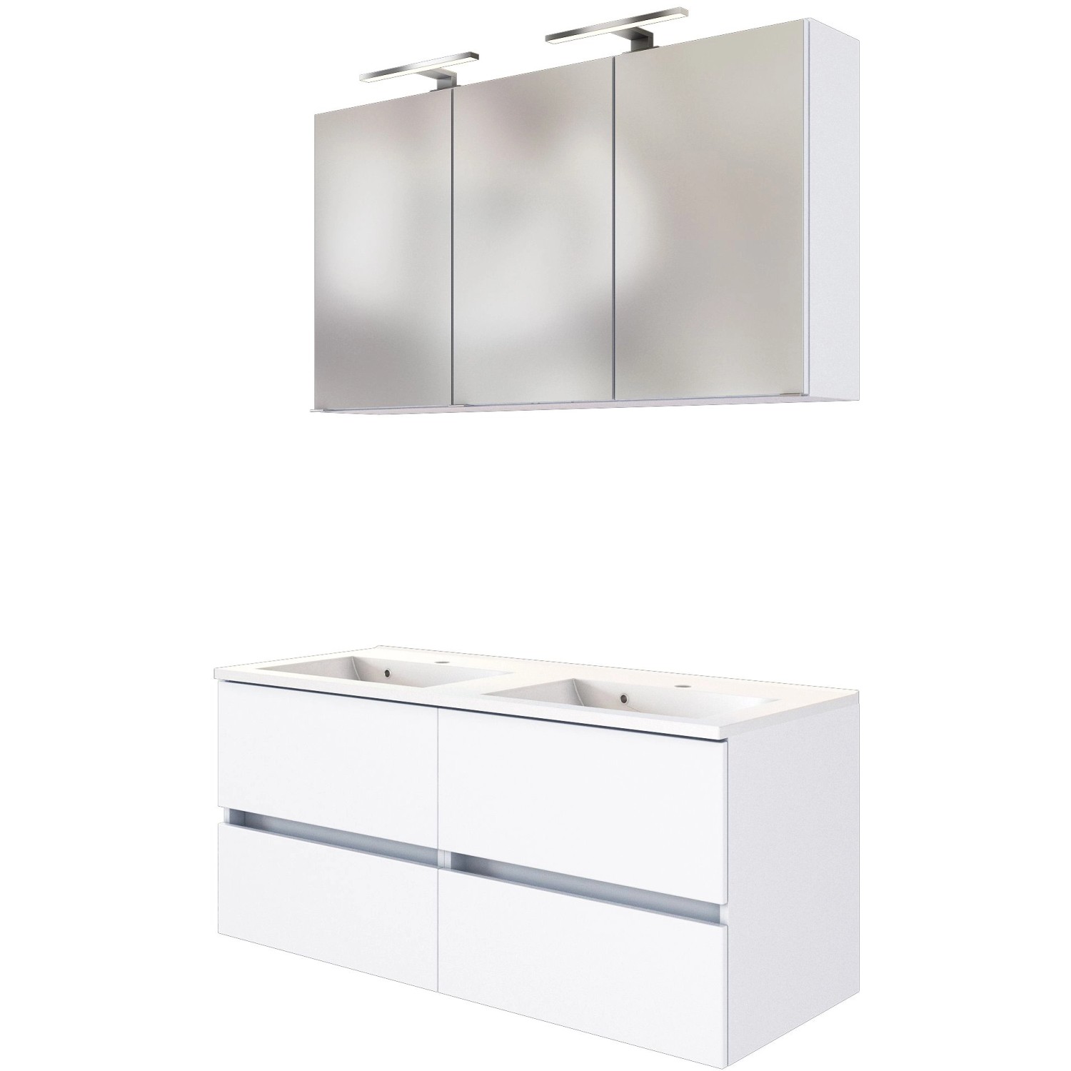 Held Möbel 2-tlg. Waschtisch-Set Verona 120 cm matt Weiß-Weiß Held Möbel 2-tlg. Waschtisch-Set Verona 120 cm matt Weiß-Weiß von Held Möbel