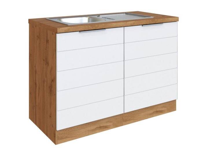 Held SPÜLENUNTERSCHRANK, Weiß, Eiche Wotan, Metall, seitenverkehrt montierbar, 120x86x60 cm, Made in Germany, Küchen, Küchenmöbel, Küchenschränke, Held SPÜLENUNTERSCHRANK, Weiß, Eiche Wotan, Metall, seitenverkehrt montierbar, 120x86x60 cm, Made in Germany, Küchen, Küchenmöbel, Küchenschränke, von Held-Möbel