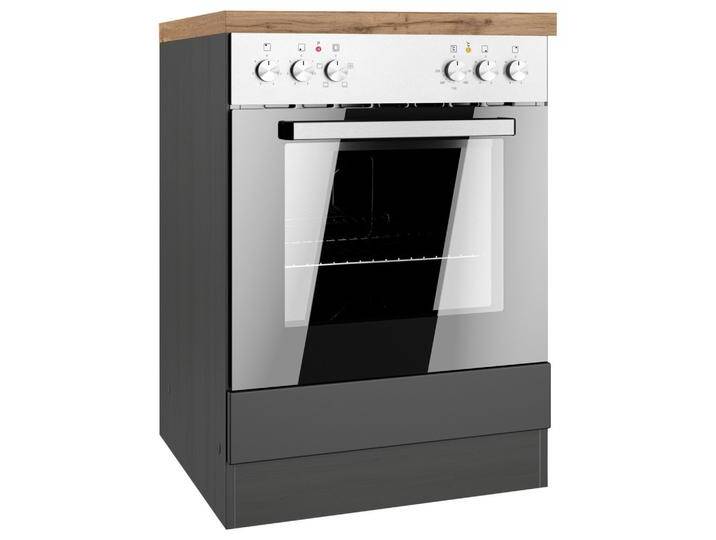 Herdumbauschrank Meran ca. 60x86x60 cm Grau/Eiche Herdumbauschrank Meran ca. 60x86x60 cm Grau/Eiche von Held-Möbel